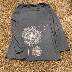 Dandelion print swing top